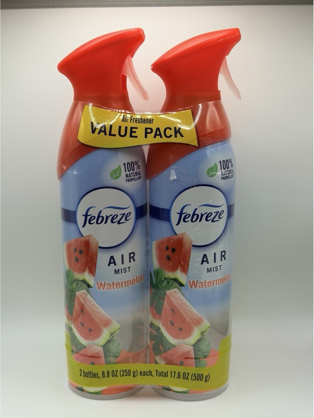 Febreze Air Mist Freshener Spray, 8.8oz Each 17.6oz Total, 2 Pack Watermelon